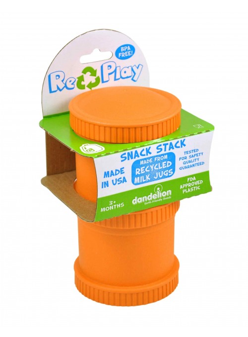 (2pk) BPA-Free Snack Stack for Babies & Kids - Orange