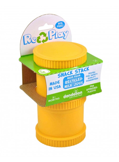 (2pk) BPA-Free Snack Stack for Babies & Kids - Sunny Yellow