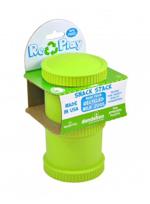 (2pk) BPA-Free Snack Stack for Babies & Kids - Green