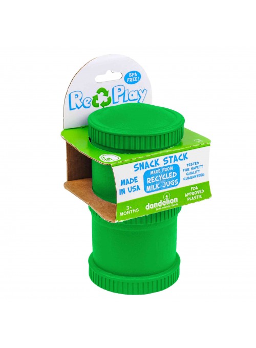 (2pk) BPA-Free Snack Stack for Babies & Kids - Kelly Green