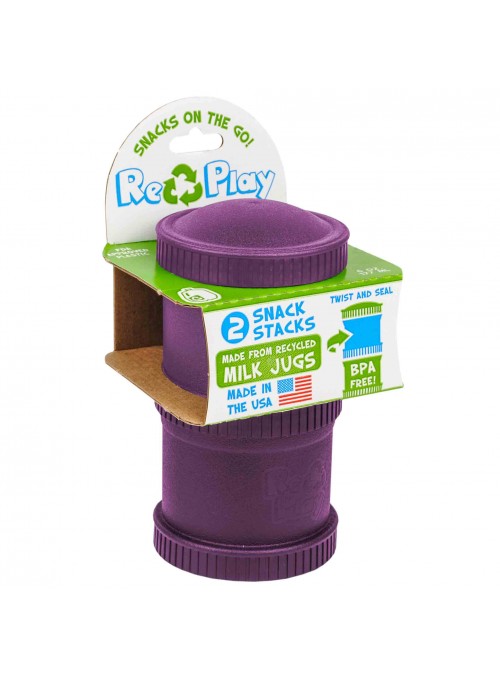 (2pk) BPA-Free Snack Stack for Babies & Kids - Purple