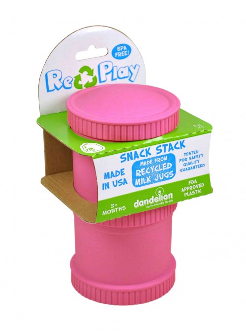 (2pk) BPA-Free Snack Stack for Babies & Kids - Bright Pink