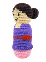 Hand Crocheted Bamboo Pretend Play Rattle (Mum)